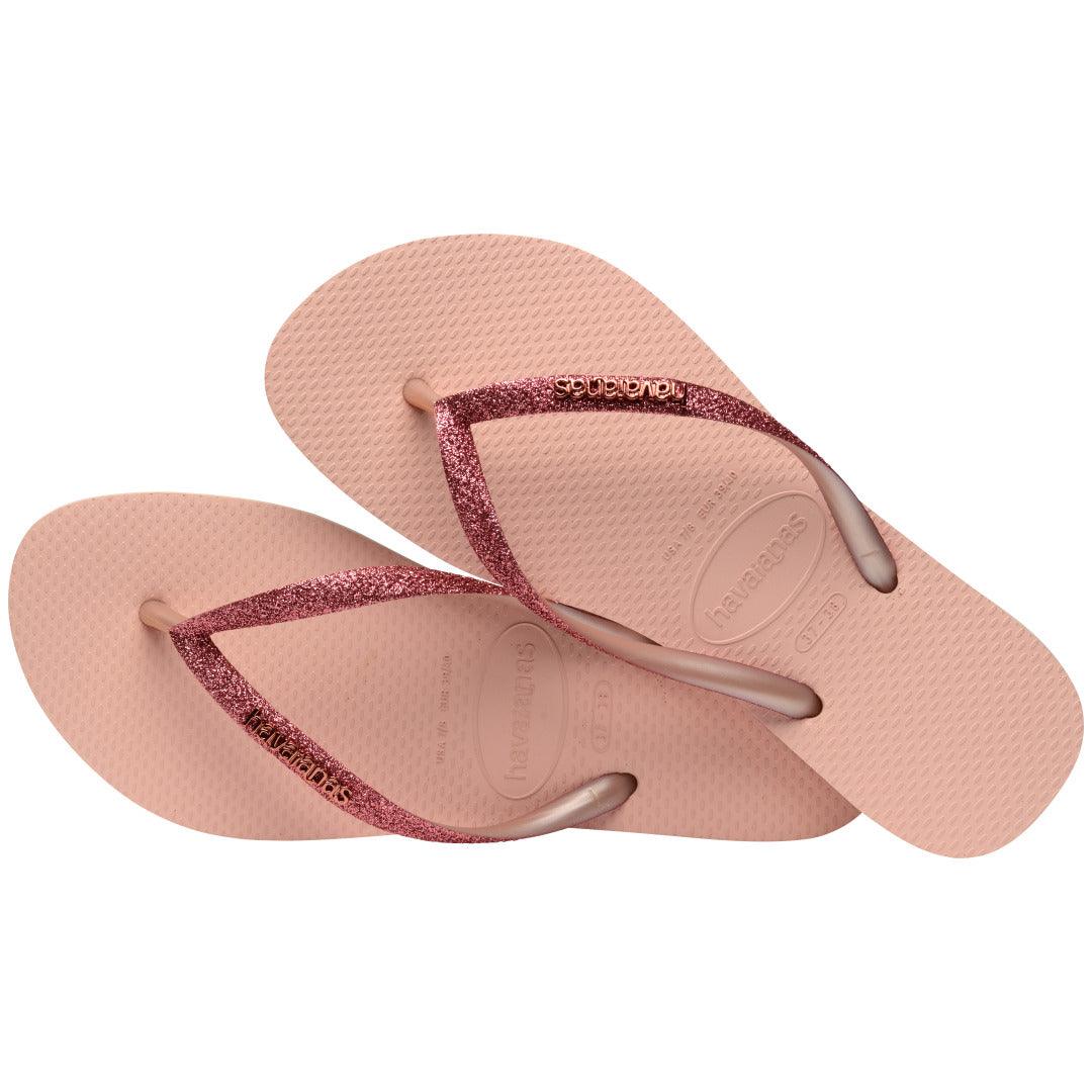 Slim Glitter II Rosa: Chinelo Feminino Brilhante, Confortável e Versátil