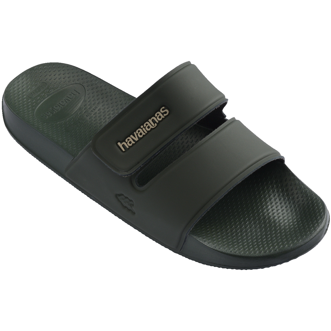 Chinelo Slide Strap Confortável Unissex Verde Olive para Verão e Praia