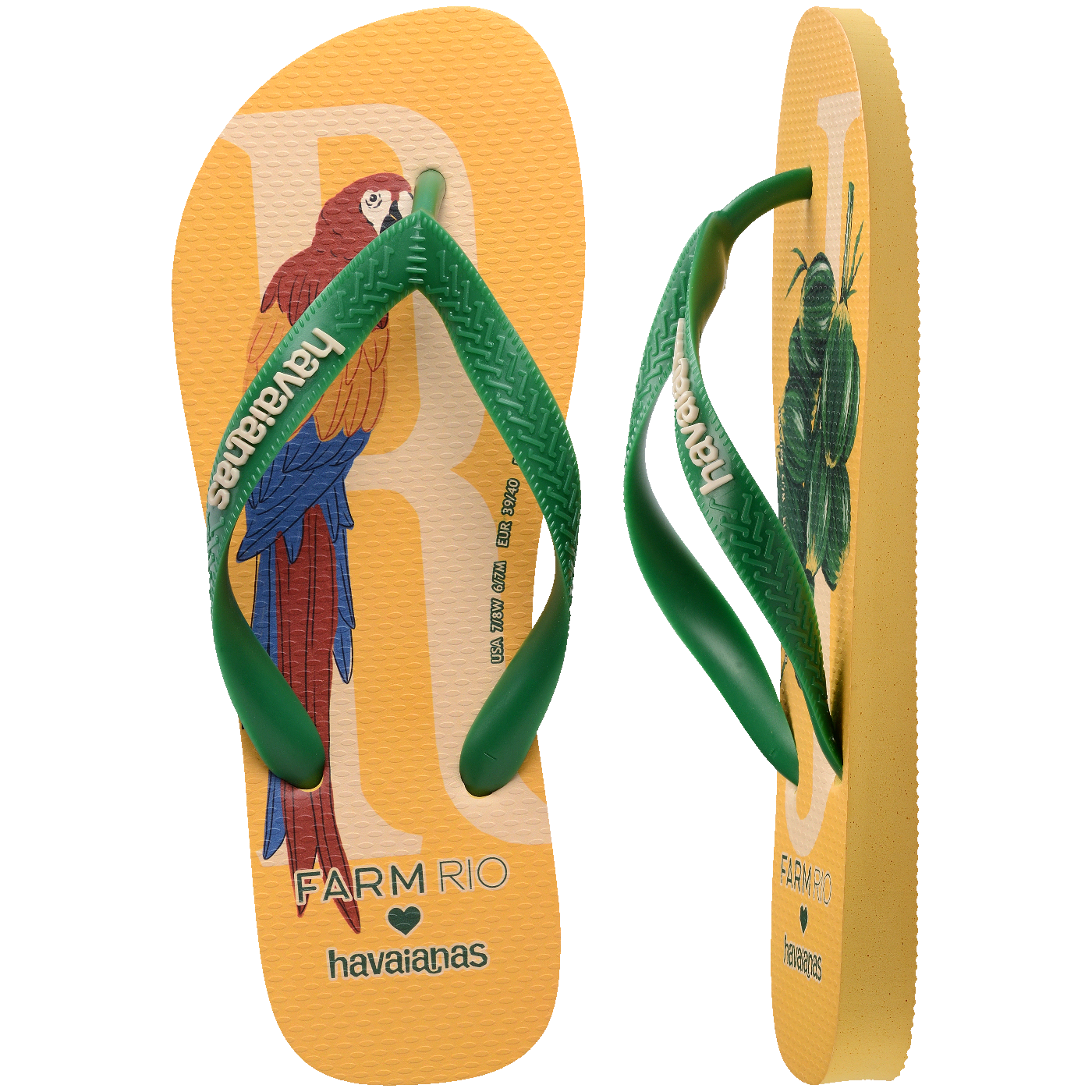 Chinelo Farm RJ Estampa Tropical Vibrante Conforto Verão Praia Piscina