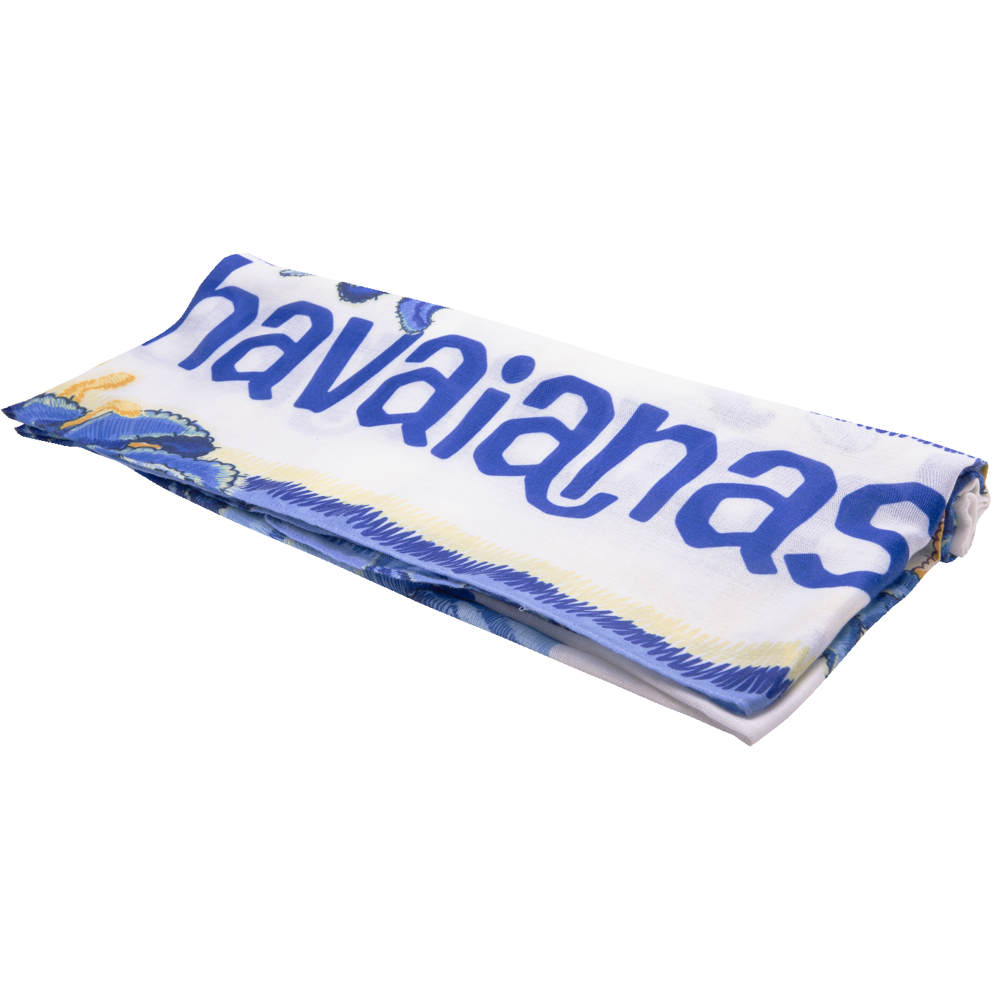 Canga  Azul Floral Versátil Estilosa Praia Piscina Verão Autêntico