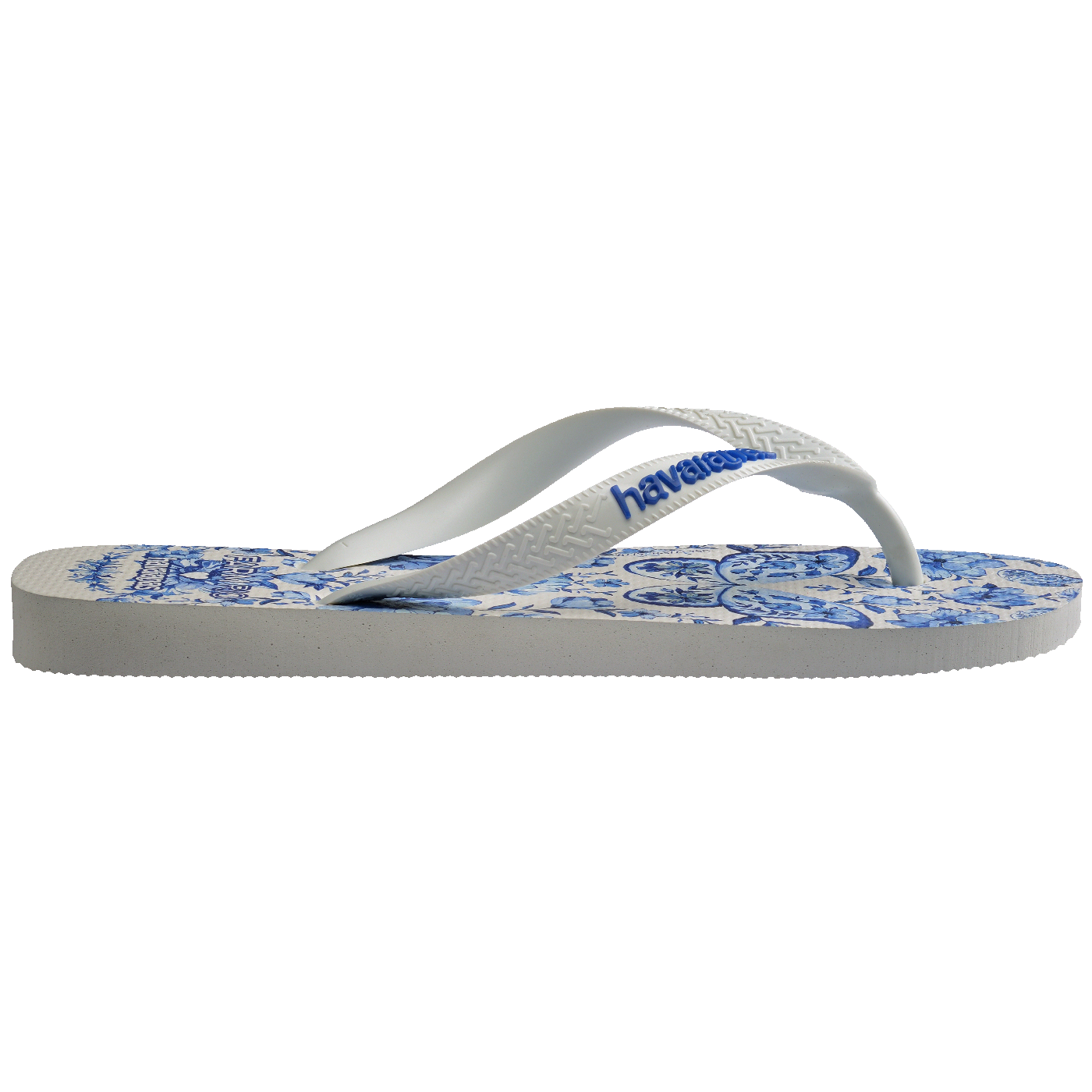 Chinelo  Farm Jardim de Porcelana Feminino Conforto Estilo Verão Estampado Floral Exclusivo